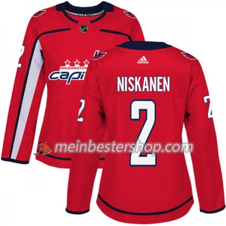 Washington Capitals Matt Niskanen 2 Adidas 2017-2018 Rot Trikot Authentic - Dame